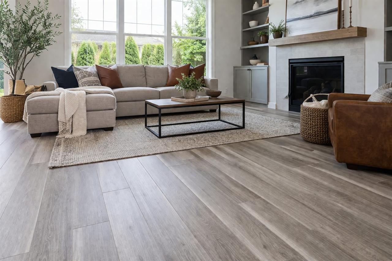 Vinyl Plank Flooring installation example in a Celina, TX living room